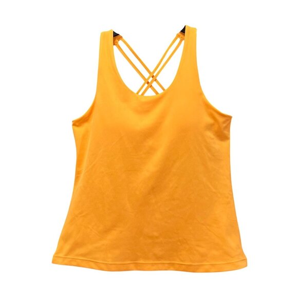 Xersion- EverUltra - Women's Lite Fitted Strappy Sleeveless Tank Top- Orange- XS - Picture 3 of 14